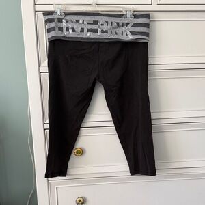 Vintage Y2K Victoria’s Secret PINK fold over cropped leggings